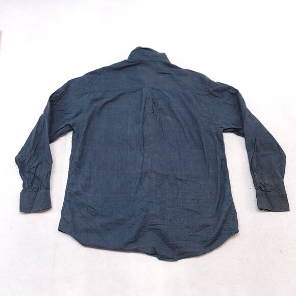 Woodbourne Road Windowpane Flannel Button Up Shirt Mens Size Large L Green - Picture 10 of 10